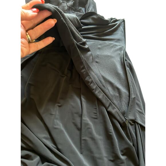 Elie Tahari Black Ruffle Cocktail Dress - Picture 10 of 15